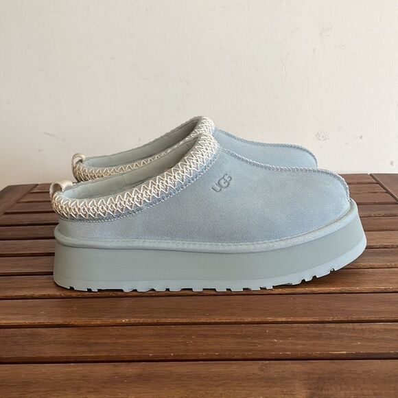UGG Tazz Platform Slippers Seafoam USA Women Size 8/UK 6/EU 39 - Picture 6 of 12